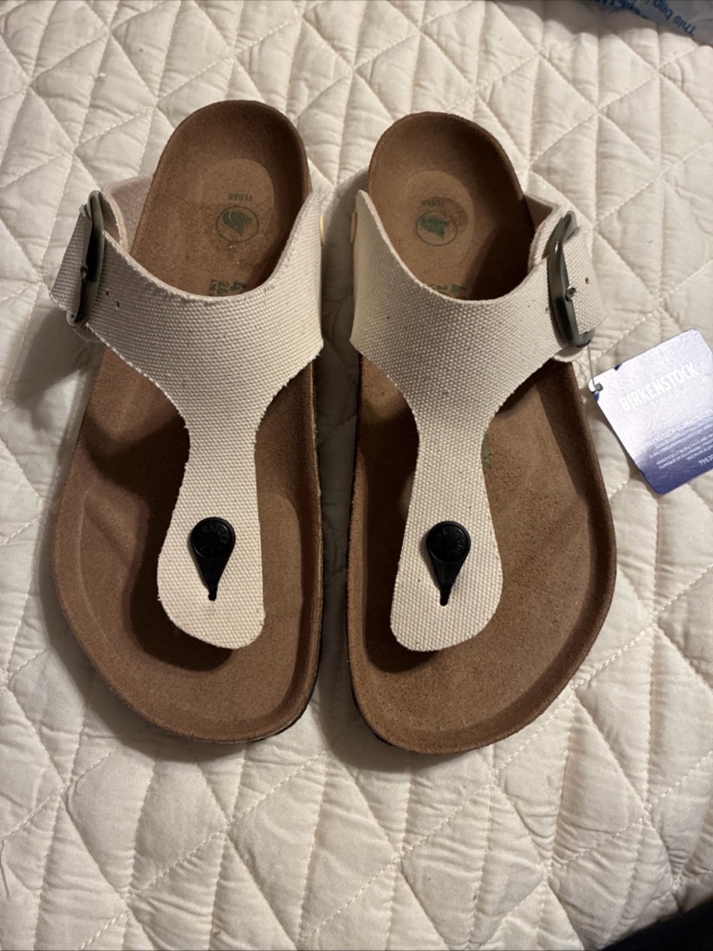 Birkenstock ladies thong sandals size 10